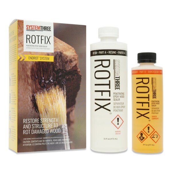 System Three Resins RotFix Penetrating Epoxy Sealer, 1.5 Pint Kit 1500K40 - main